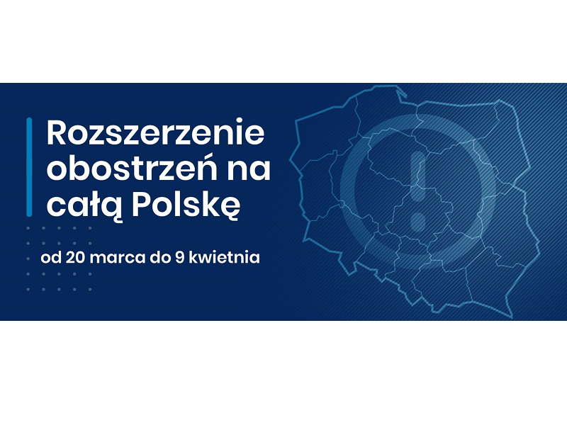 Rozszerzenie obostrzeń na całą Polskę"