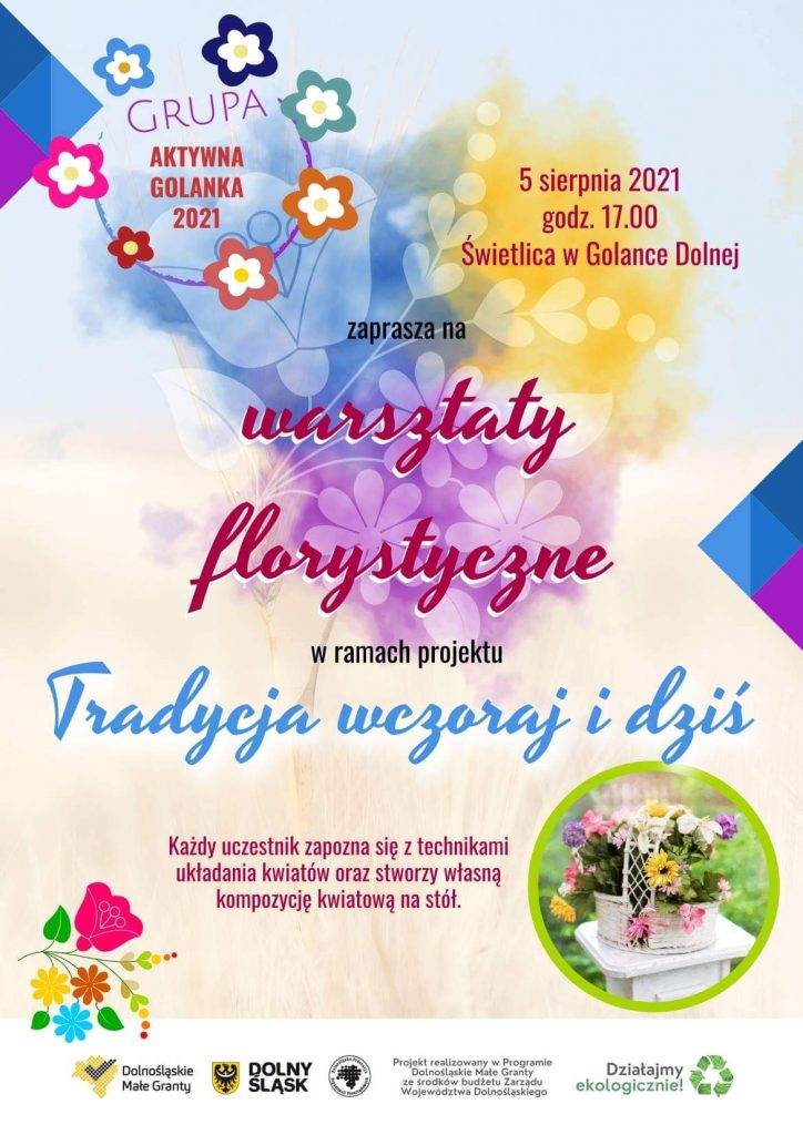 warsztaty florystyczne - plakat