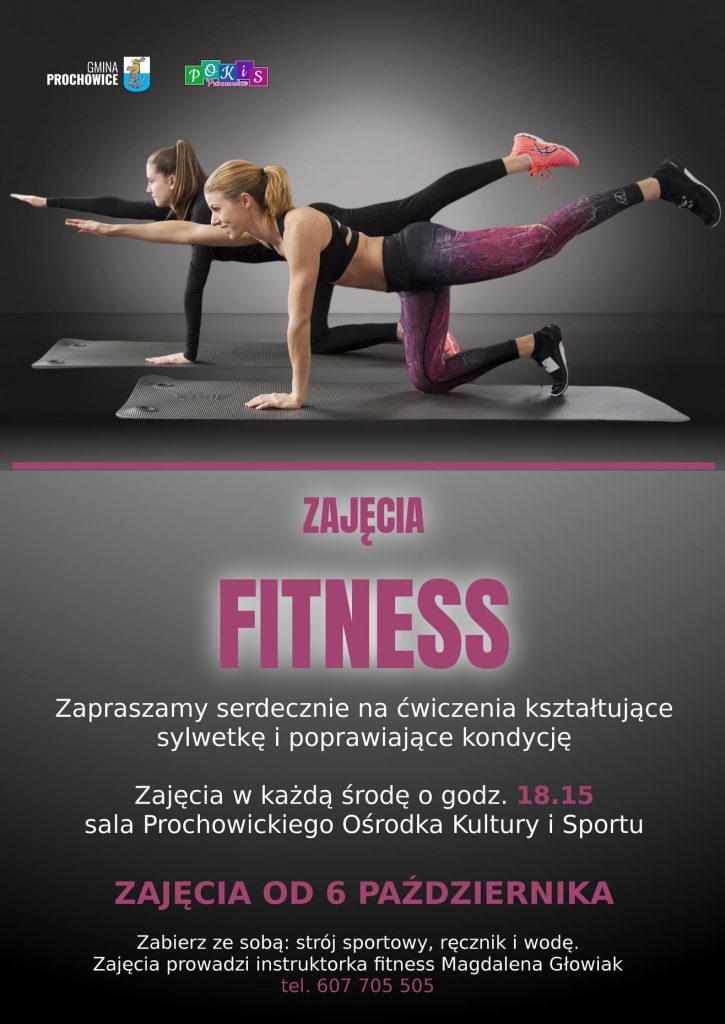 zajęcia fitness -plakat