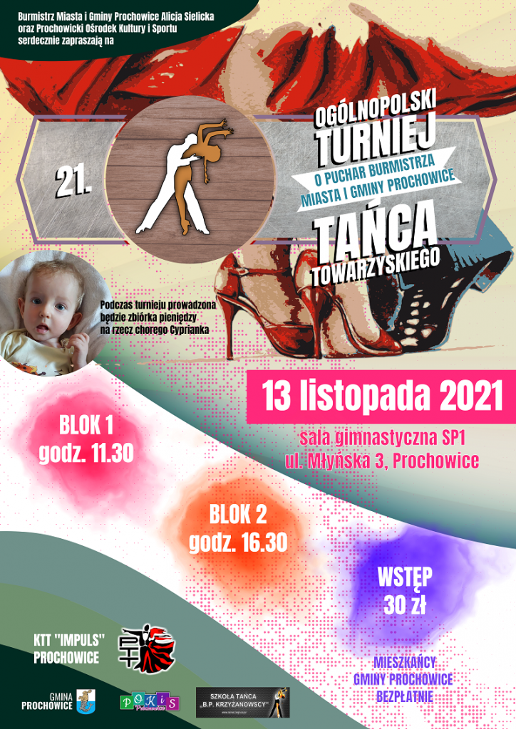 turniej tańca 2021 -plakat