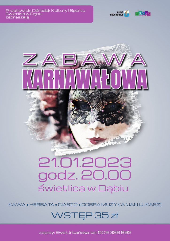Zabawa Karnawałowa -plakat