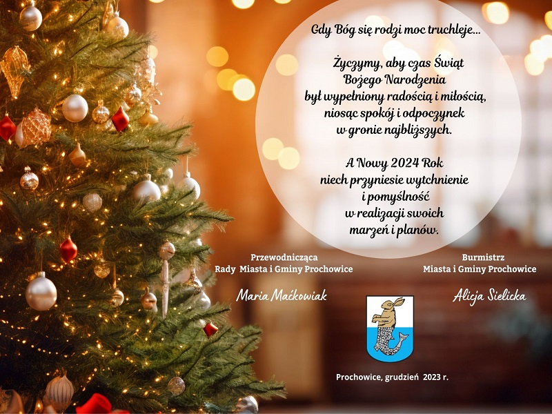 UMiG Prochowice - życzenia świąteczne