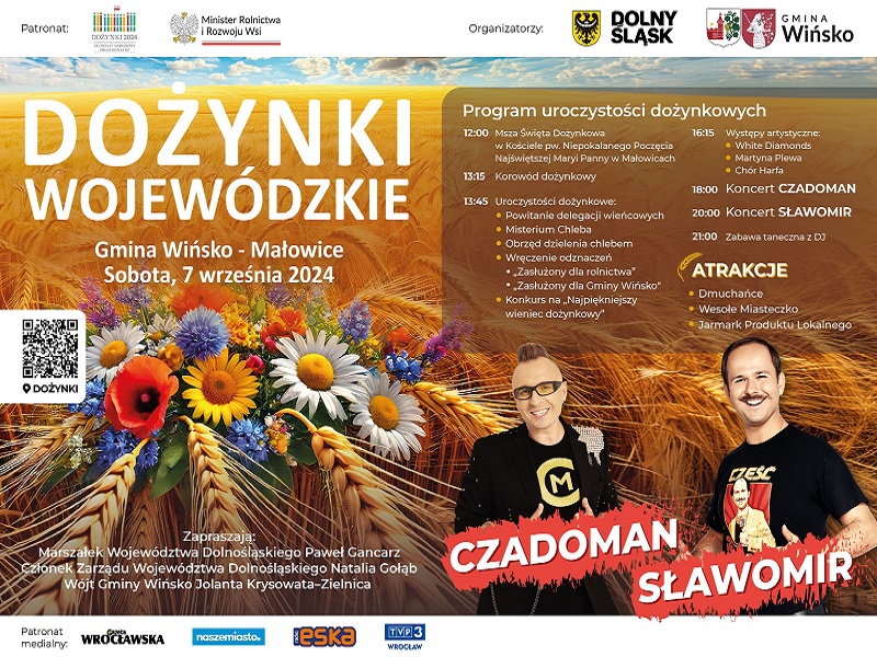 Plakat Dożynki Wojewódzkie 2024 Małowice