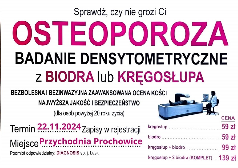 badanie densytometryczne - plakat