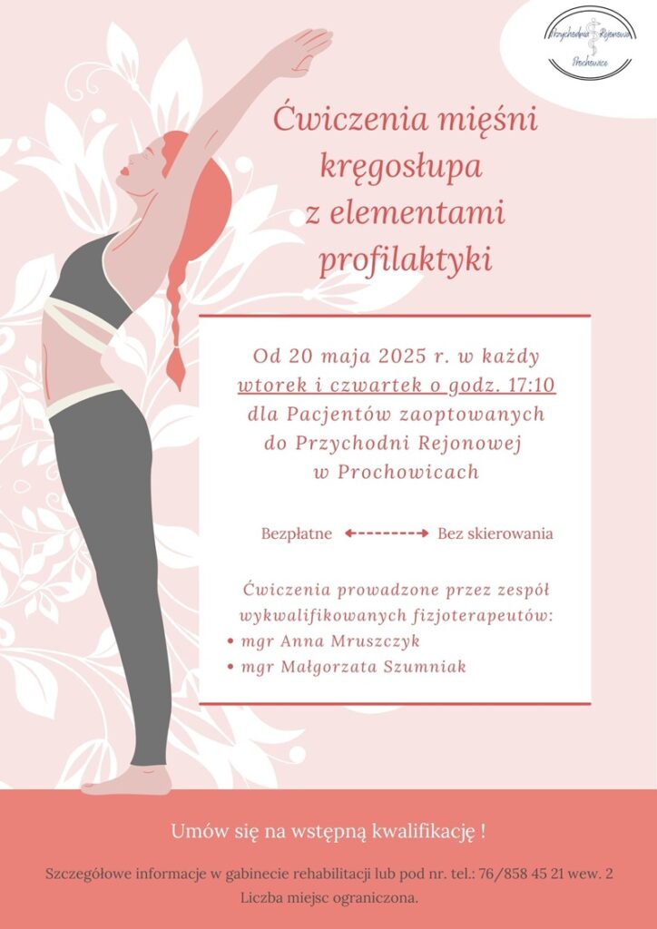 bezpłatne ćwiczenia mięśni kręgosłupa